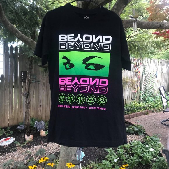 Dolls Kill Tops - Long Brand Clothing Neon BEYOND T-Shirt
